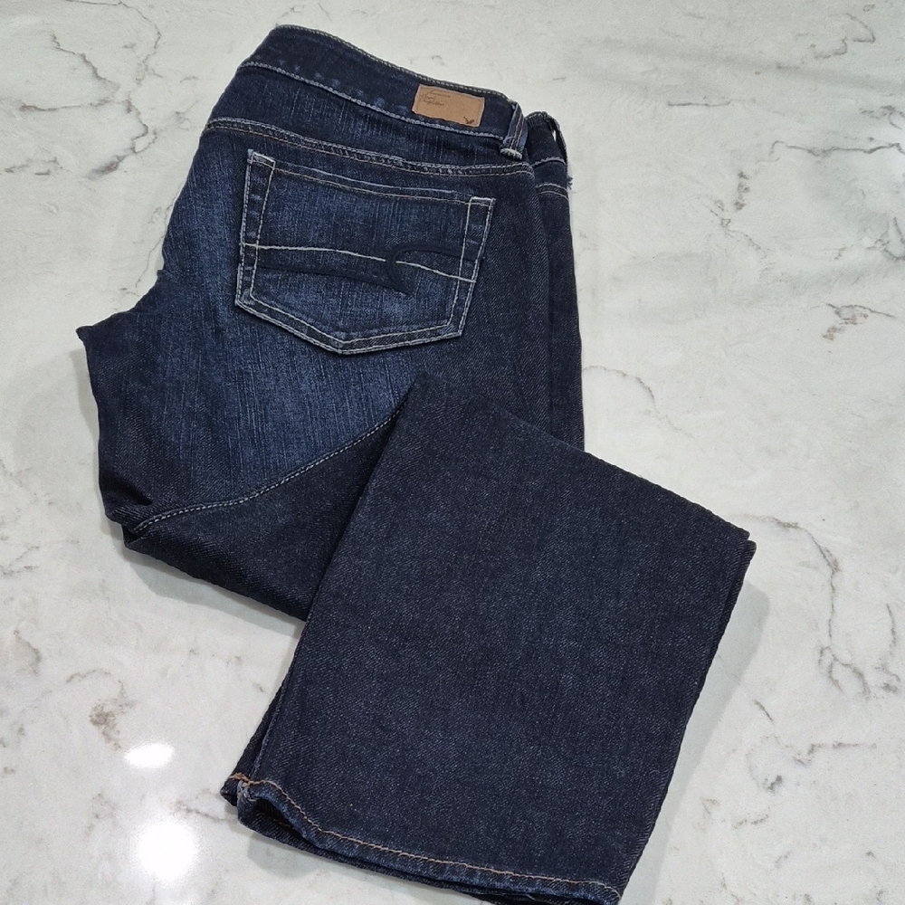 American Eagle Outfitters Dark Blue Midrise Jeans